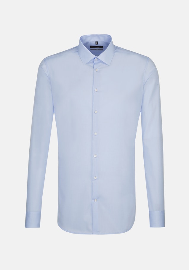 Non-iron Popeline Business overhemd in X-Slim with Kentkraag and extra long sleeve in Lichtblauw |  Seidensticker Onlineshop