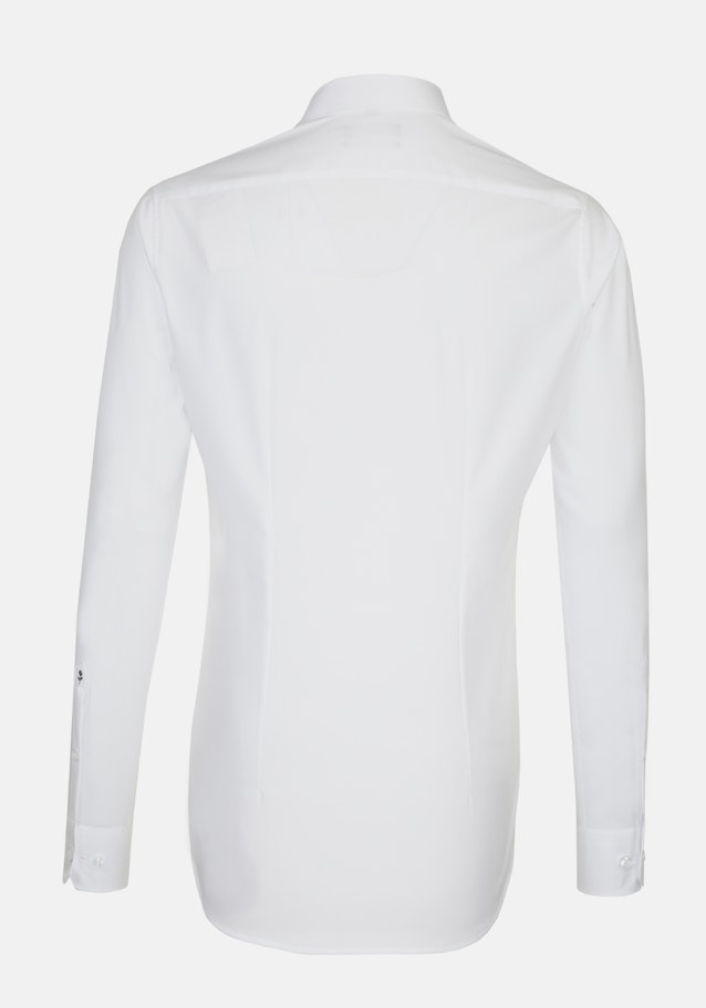 Bügelfreies Popeline Business Hemd in X-Slim mit Kentkragen und extra langem Arm in Weiß |  Seidensticker Onlineshop