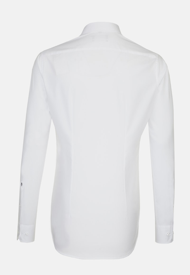 Non-iron Poplin Business Shirt in X-Slim with Kent-Collar and extra long sleeve