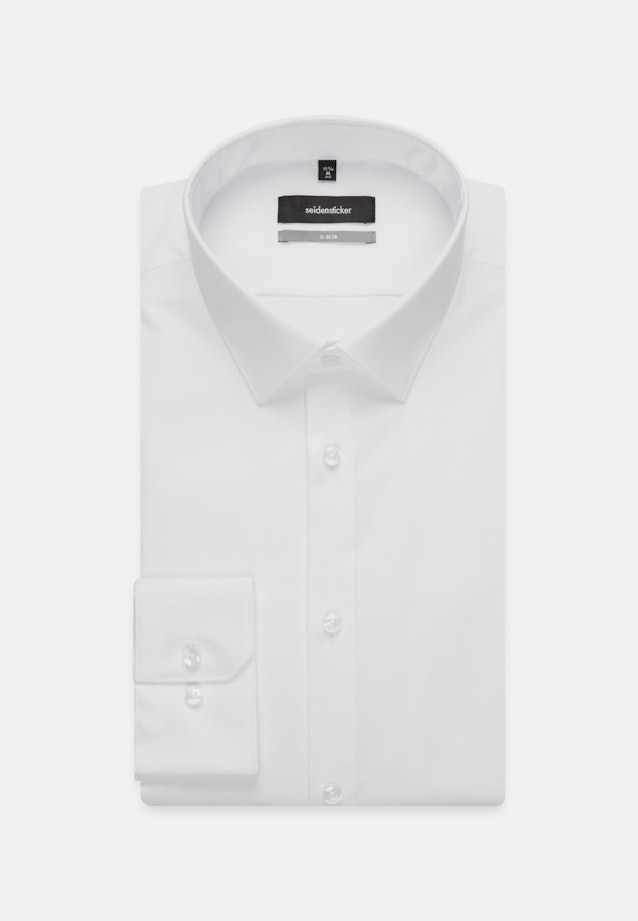 X-Slim Business Hemd Uni in Weiß |  Seidensticker Onlineshop