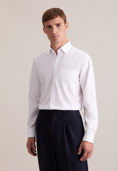Regular Business shirt Uni in White |  Seidensticker Onlineshop
