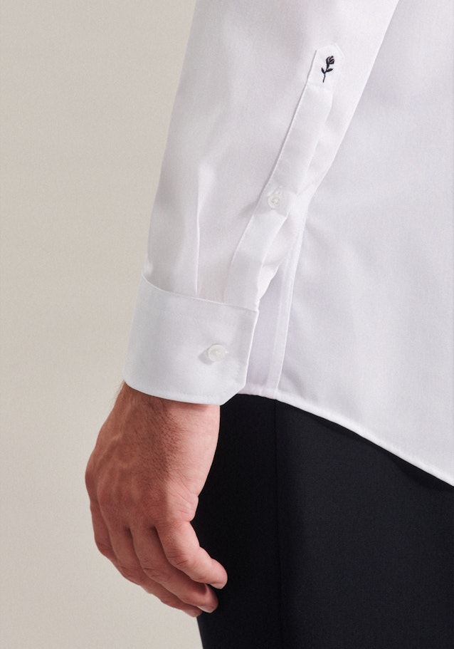 Regular Chemise Business Uni in Blanc | Seidensticker Onlineshop