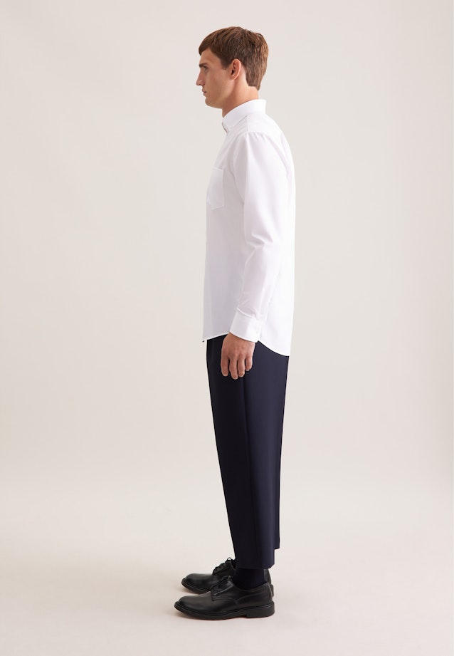 Regular Chemise d'affaires Uni in Blanc |  Seidensticker Onlineshop