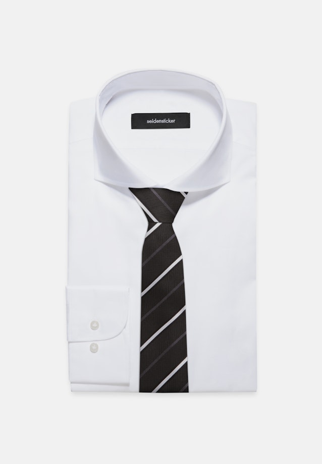 Large (7cm) Cravate A Rayures in Noir |  Seidensticker Onlineshop