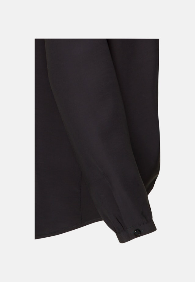 Shirtbluse Uni in Schwarz |  Seidensticker Onlineshop