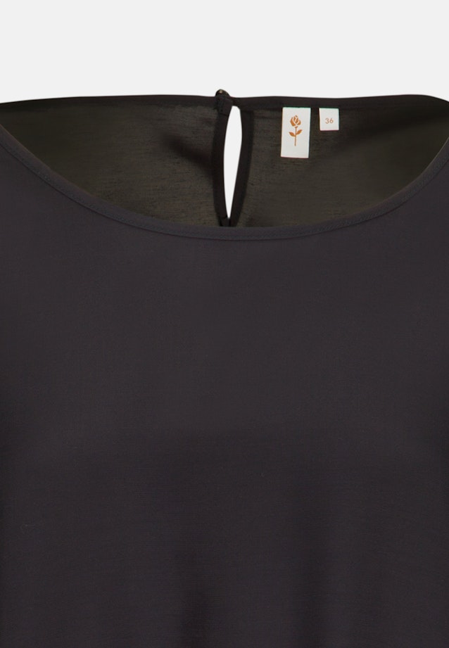 Shirtbluse Uni in Schwarz |  Seidensticker Onlineshop