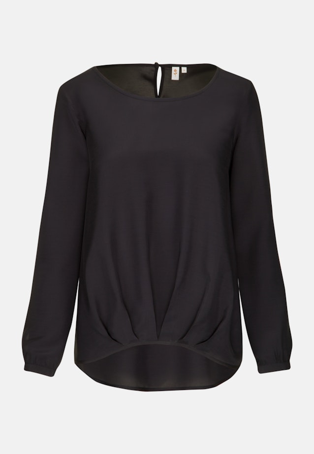 Shirtbluse Uni in Schwarz |  Seidensticker Onlineshop