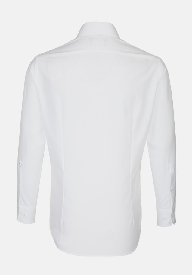 Non-iron Poplin Business Shirt in Shaped with Kent-Collar and extra short sleeve in White |  Seidensticker Onlineshop