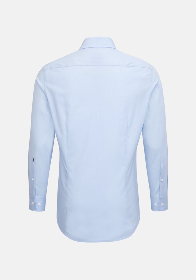 Non-iron Fil a fil Business overhemd in Slim with Kentkraag and extra short sleeve in Lichtblauw |  Seidensticker Onlineshop