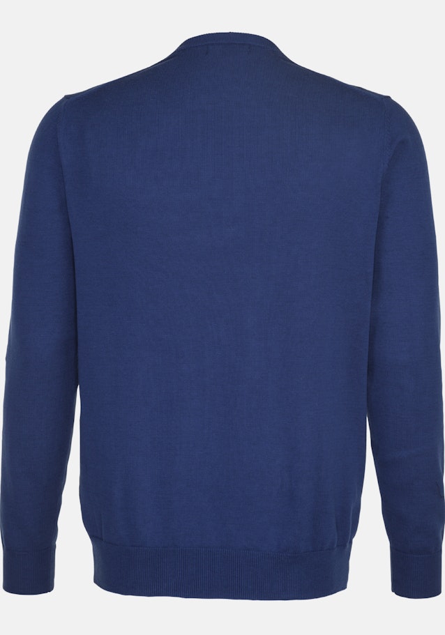 Pullover Uni in Mittelblau | Seidensticker Onlineshop