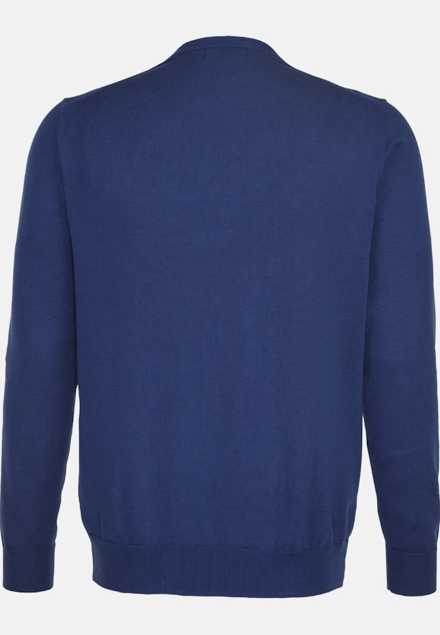 Pullover Uni in Mittelblau |  Seidensticker Onlineshop