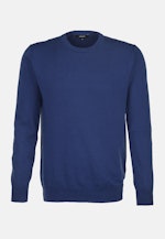 Pullover Uni in Mittelblau |  Seidensticker Onlineshop