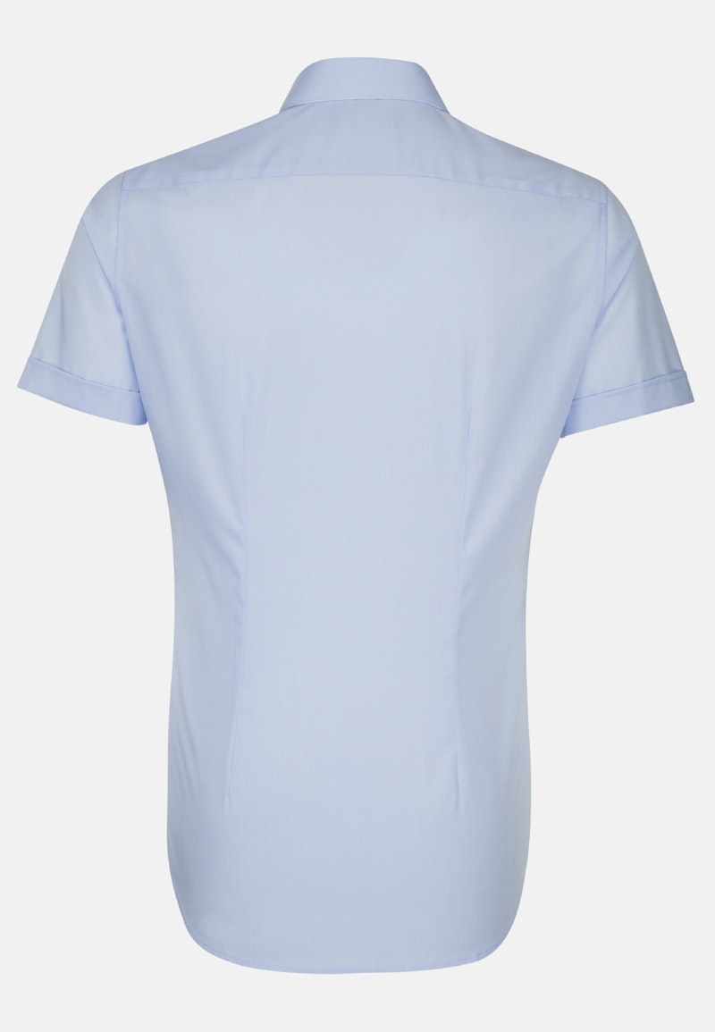 Non-iron Poplin Short sleeve Business Shirt in X-Slim with Kent-Collar