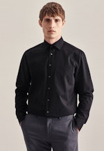 Regular Business Hemd Uni in Schwarz |  Seidensticker Onlineshop