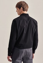 Regular Business Hemd Uni in Schwarz |  Seidensticker Onlineshop