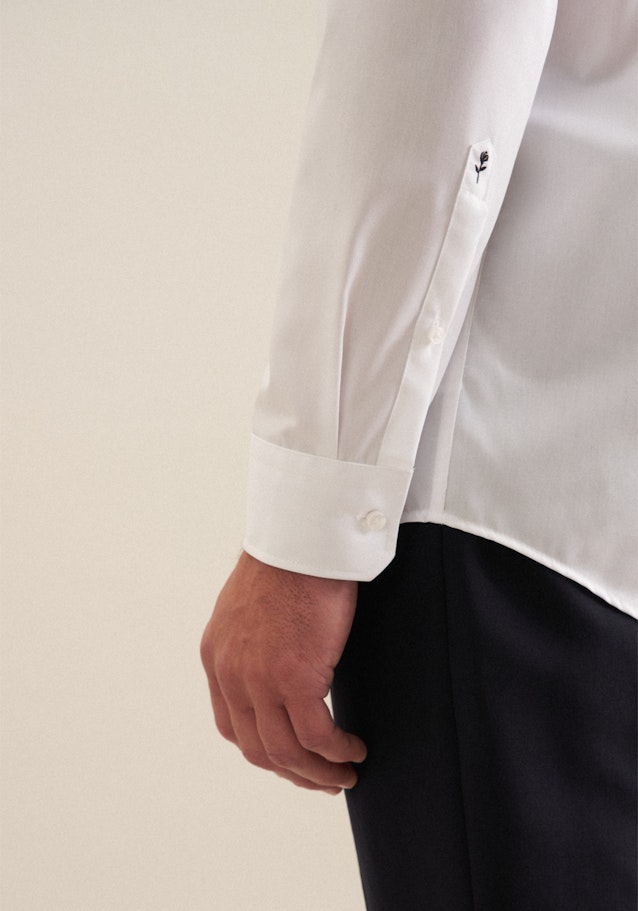Regular Chemise d'affaires Uni in Blanc | Seidensticker Onlineshop