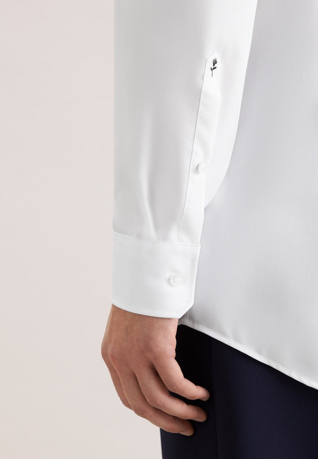 Regular Business shirt Uni in White |  Seidensticker Onlineshop