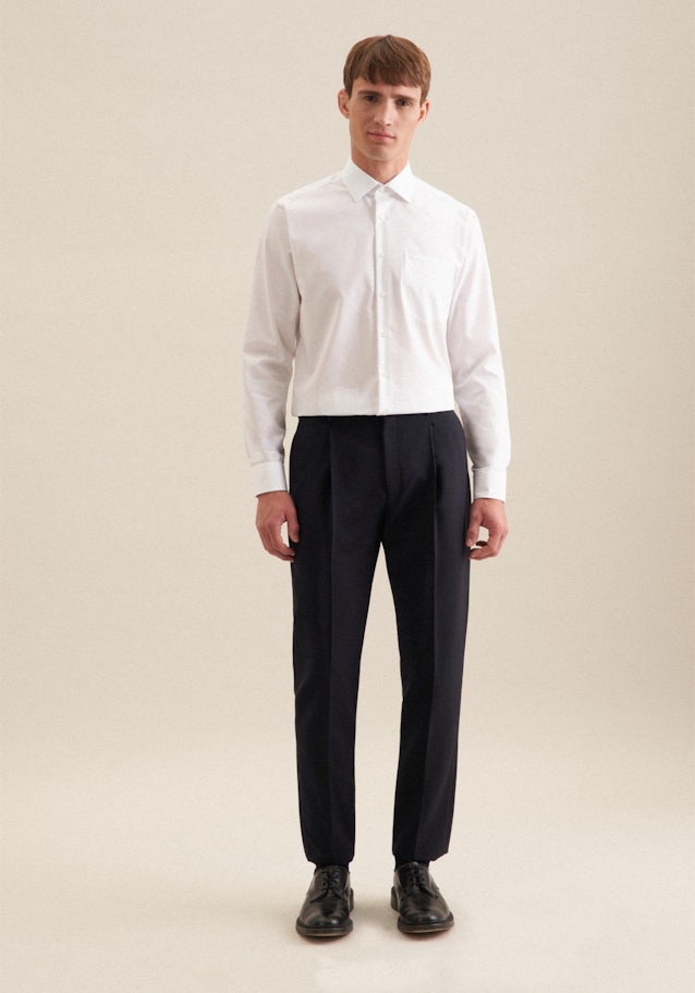 Regular Chemise d'affaires Uni in Blanc | Seidensticker Onlineshop