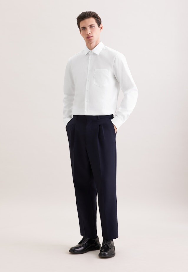 Regular Business shirt Uni in White |  Seidensticker Onlineshop