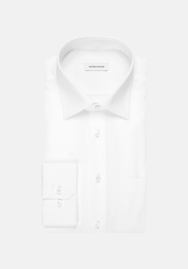 Regular Chemise d'affaires Uni dans Blanc | Boutique en ligne Seidensticker