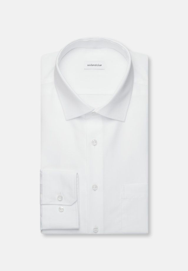 Regular Business shirt Uni in White |  Seidensticker Onlineshop