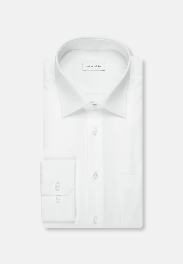 Regular Business shirt Uni in White |  Seidensticker Onlineshop