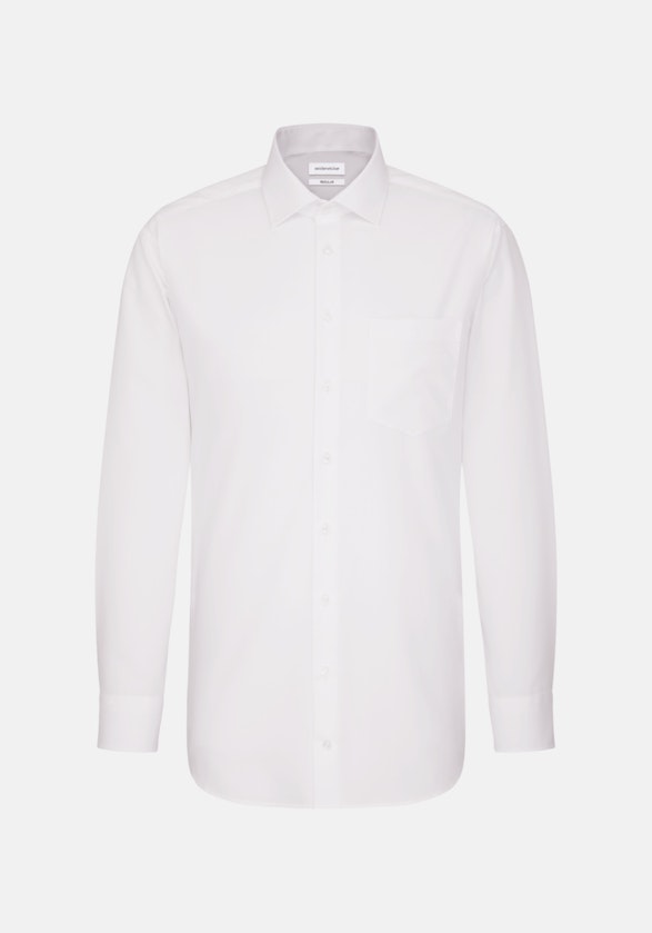 Regular Chemise d'affaires Uni in Blanc | Seidensticker Onlineshop