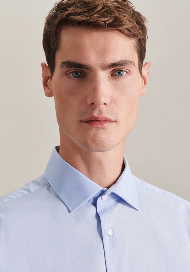 Regular Chemise d'affaires Uni in Bleu Clair | Seidensticker Onlineshop