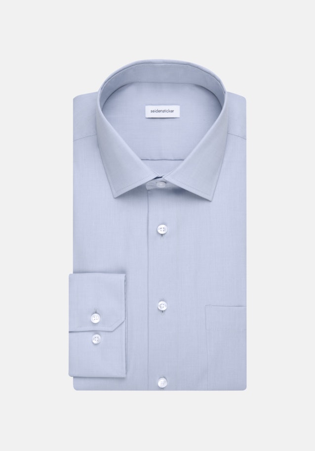 Regular Chemise d'affaires Uni in Bleu Clair | Seidensticker Onlineshop