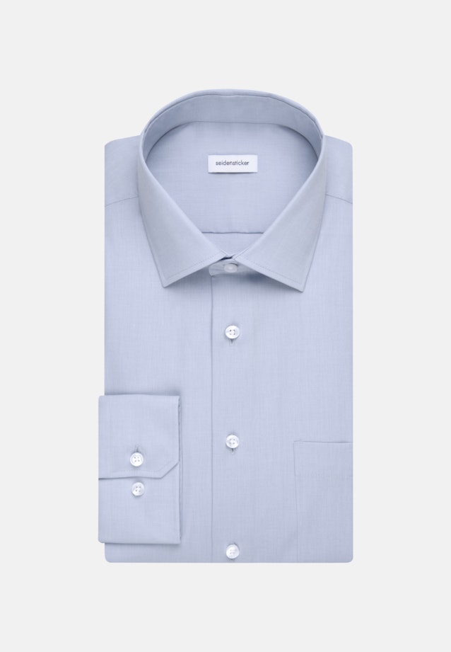 Regular Chemise d'affaires Uni in Bleu Clair |  Seidensticker Onlineshop