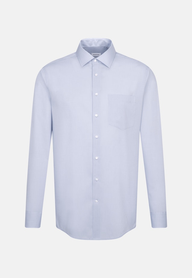 Regular Chemise d'affaires Uni in Bleu Clair |  Seidensticker Onlineshop