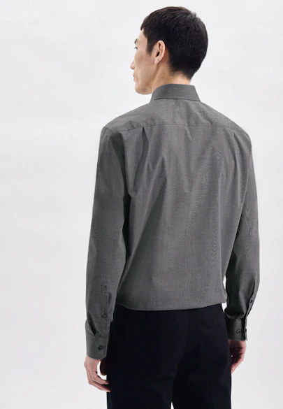 Regular Business Hemd Uni in Grau |  Seidensticker Onlineshop