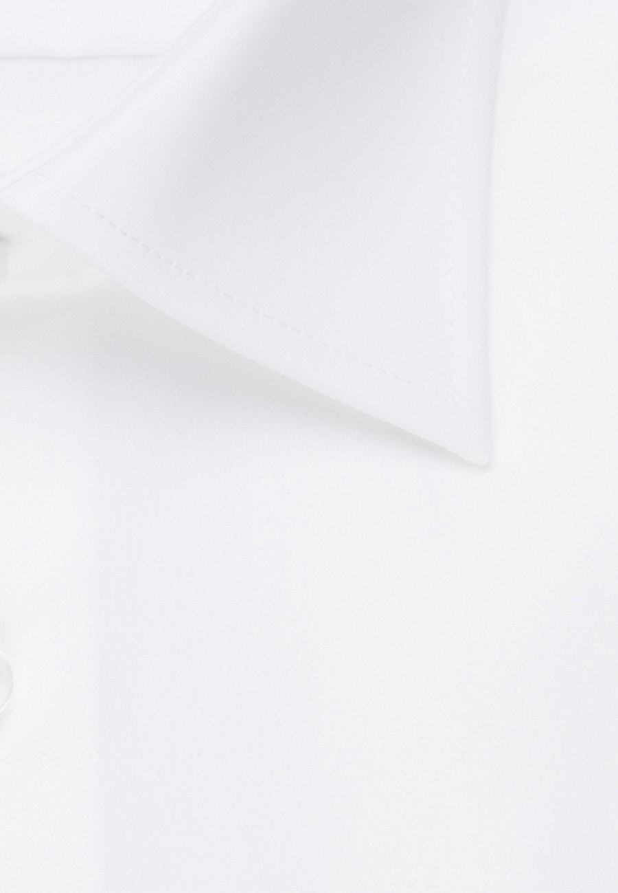Bügelfreies Popeline Business Hemd in Regular mit Kentkragen und extra langem Arm in Weiß |  Seidensticker Onlineshop