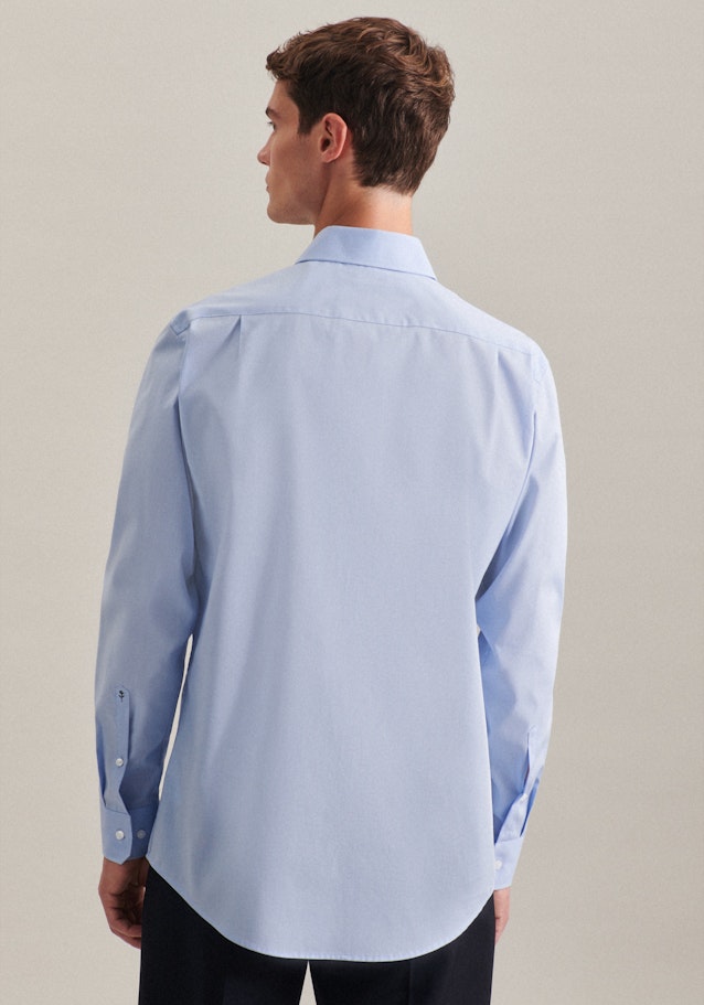Non-iron Poplin Business Shirt in Regular with Kent-Collar and extra long sleeve in Light Blue | Seidensticker Onlineshop