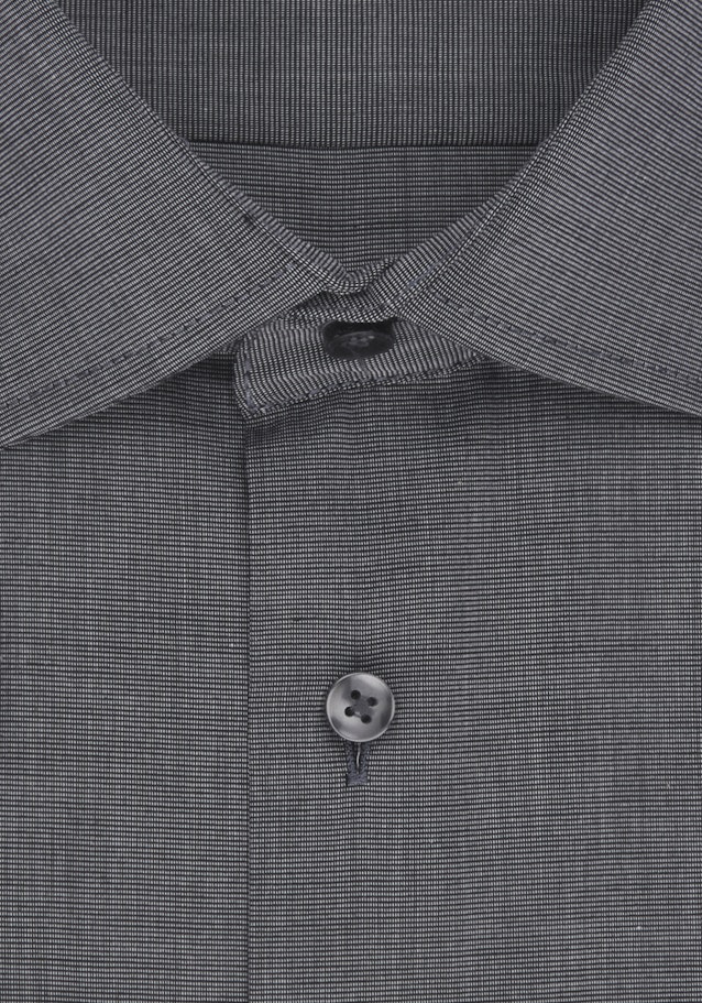 Non-iron Poplin Business Shirt in Regular with Kent-Collar and extra long sleeve in Grey |  Seidensticker Onlineshop