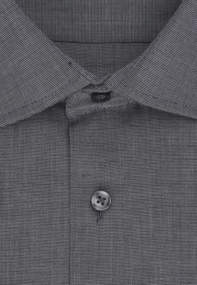 Non-iron Popeline Business overhemd in Regular with Kentkraag and extra long sleeve in Grijs |  Seidensticker Onlineshop
