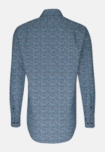 Regular Business Shirt Print in Turquoise |  Seidensticker Onlineshop