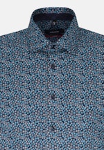 Regular Business Shirt Print in Turquoise |  Seidensticker Onlineshop