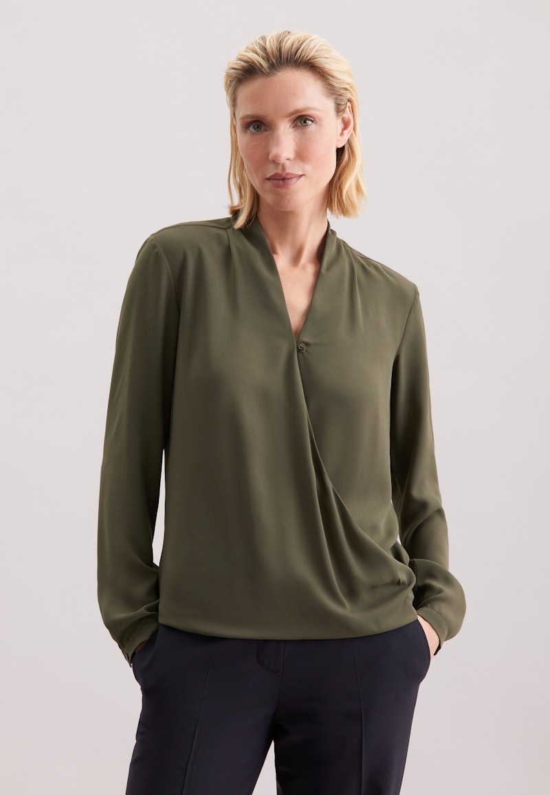 Wickelbluse Uni