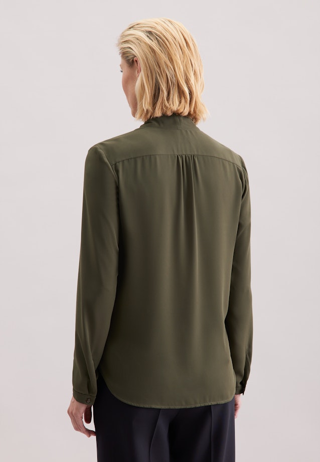 Wickelbluse Uni in Grün |  Seidensticker Onlineshop