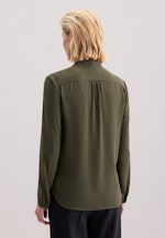 Wickelbluse Uni in Grün |  Seidensticker Onlineshop