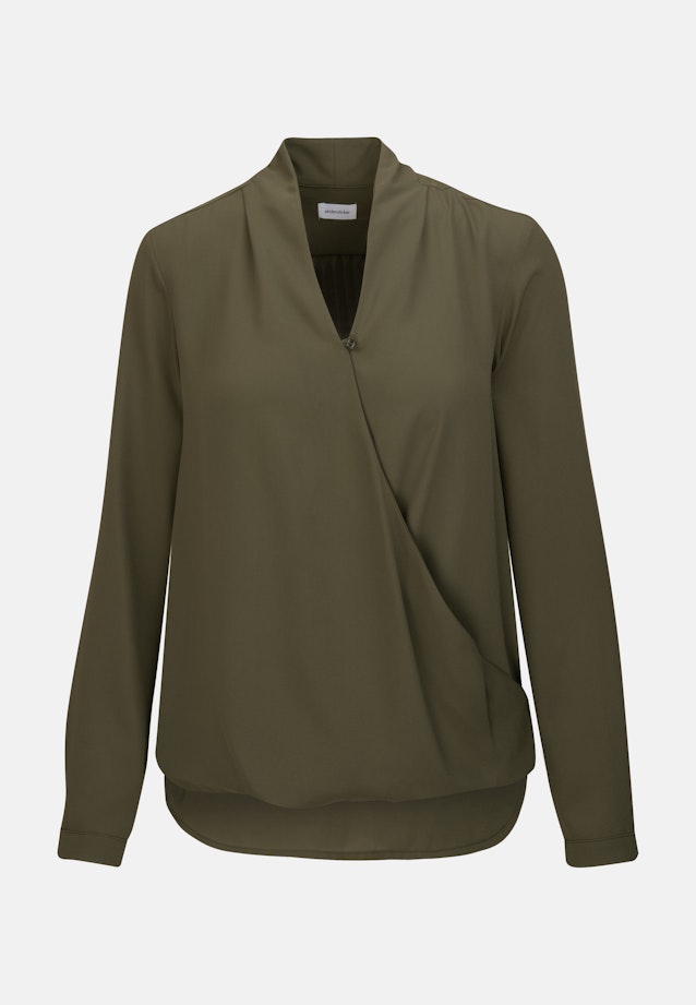 Wickelbluse Uni in Grün |  Seidensticker Onlineshop