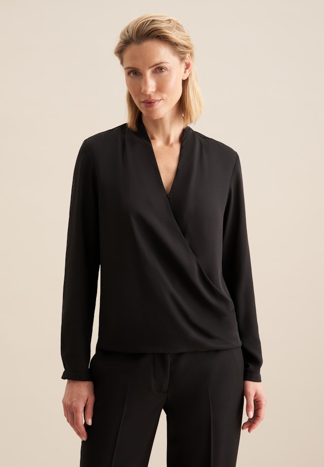 Wickelbluse in Black |  Seidensticker Onlineshop