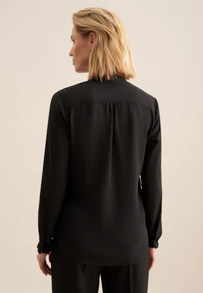 Wickelbluse in Schwarz |  Seidensticker Onlineshop
