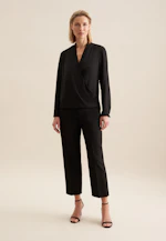 Wickelbluse in Schwarz |  Seidensticker Onlineshop