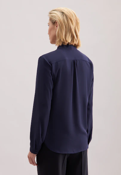 Wickelbluse in Dunkelblau |  Seidensticker Onlineshop