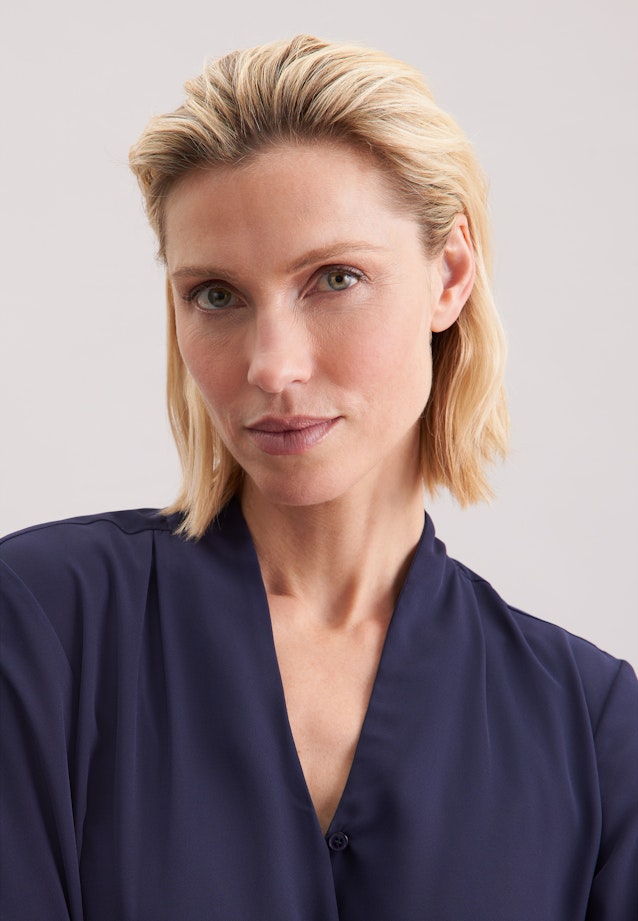 Wickelbluse in Dunkelblau |  Seidensticker Onlineshop