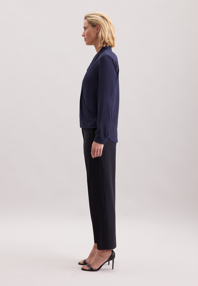Wickelbluse in Dunkelblau |  Seidensticker Onlineshop