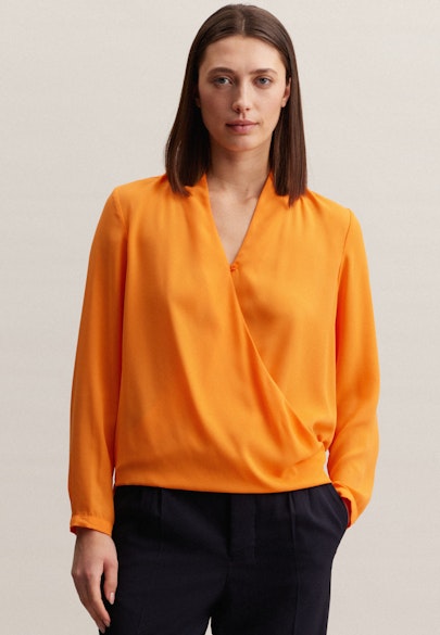 Wickelbluse in Orange |  Seidensticker Onlineshop