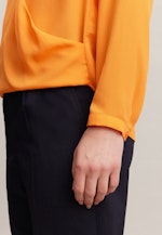 Krepp Wickelbluse in Orange |  Seidensticker Onlineshop